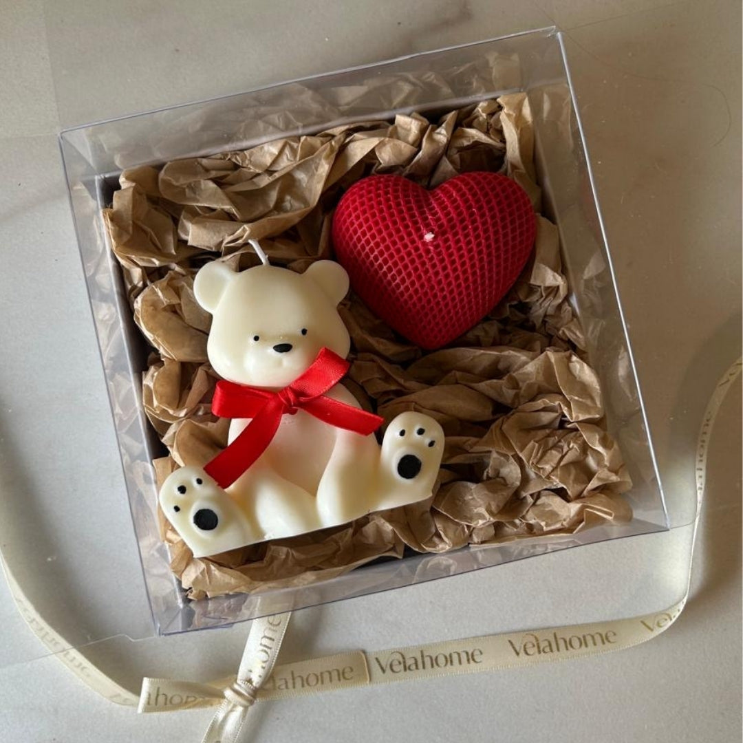 Vela Bear & Heart Set