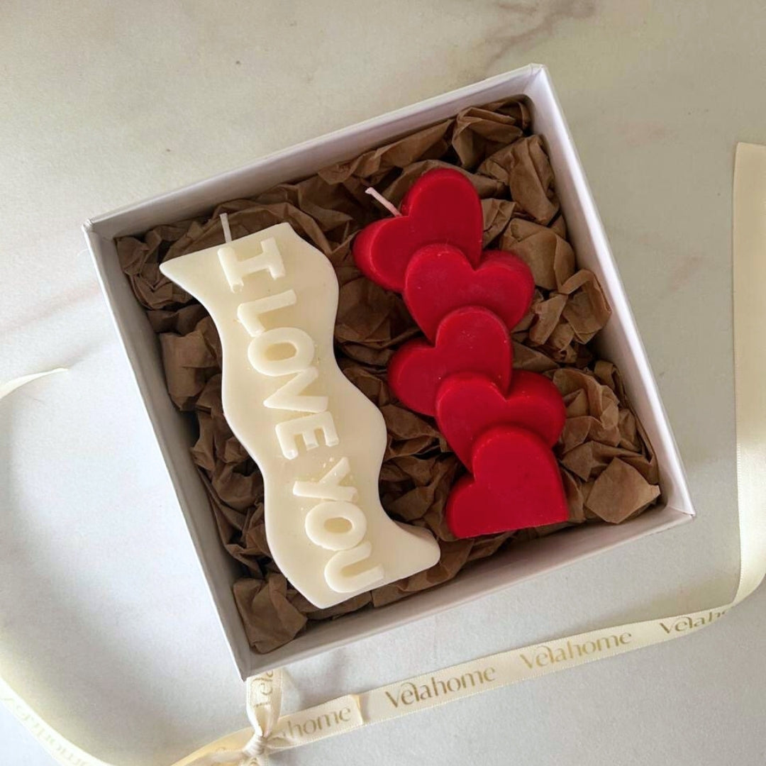 Vela I love you & Stacked Hearts Set