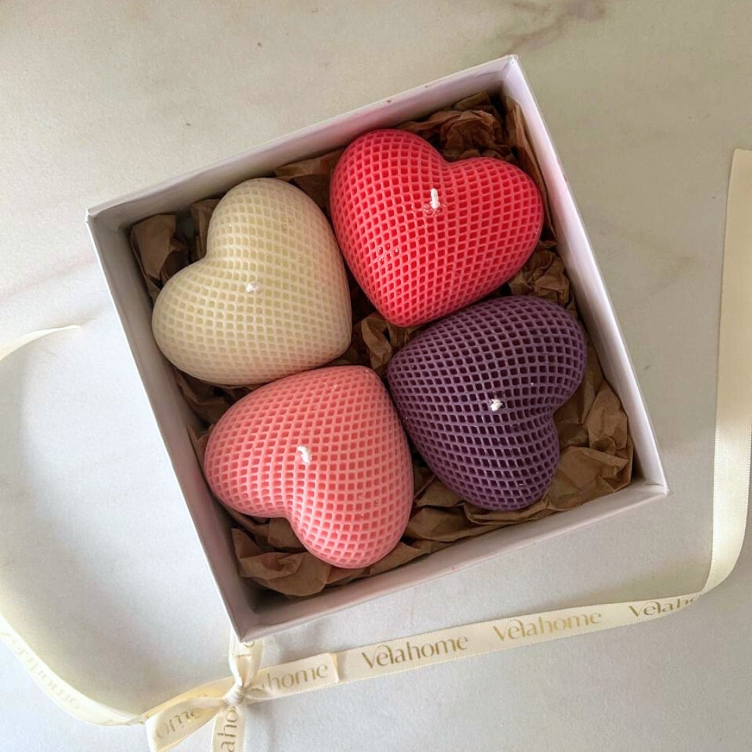 Vela Heart Set 4 Piezas