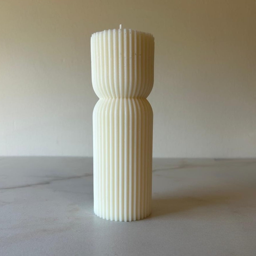Vela Columna rayada grande