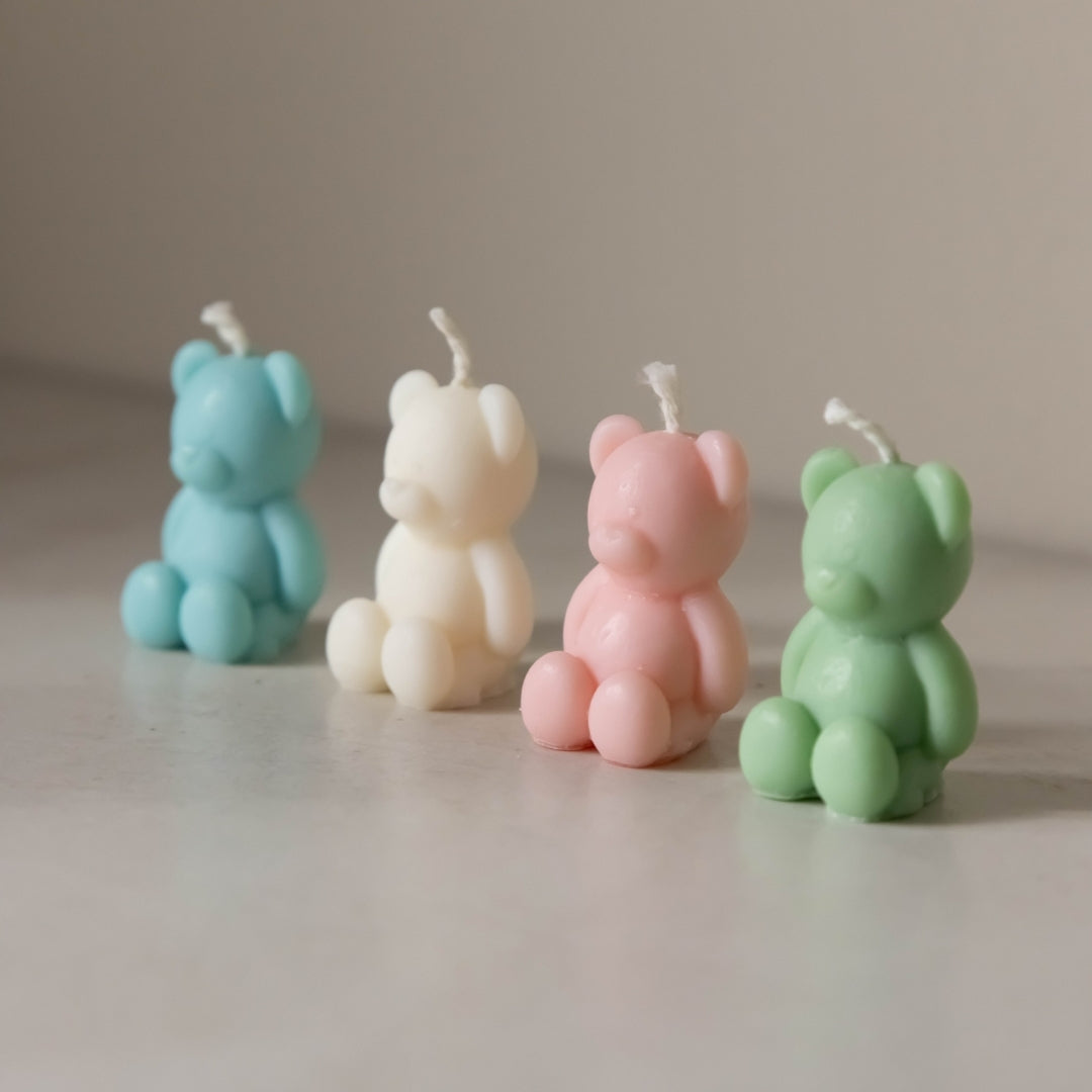 Vela Osito Mini en bolsa de organza