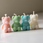 Vela Osito Mini en Bolsa de Organza