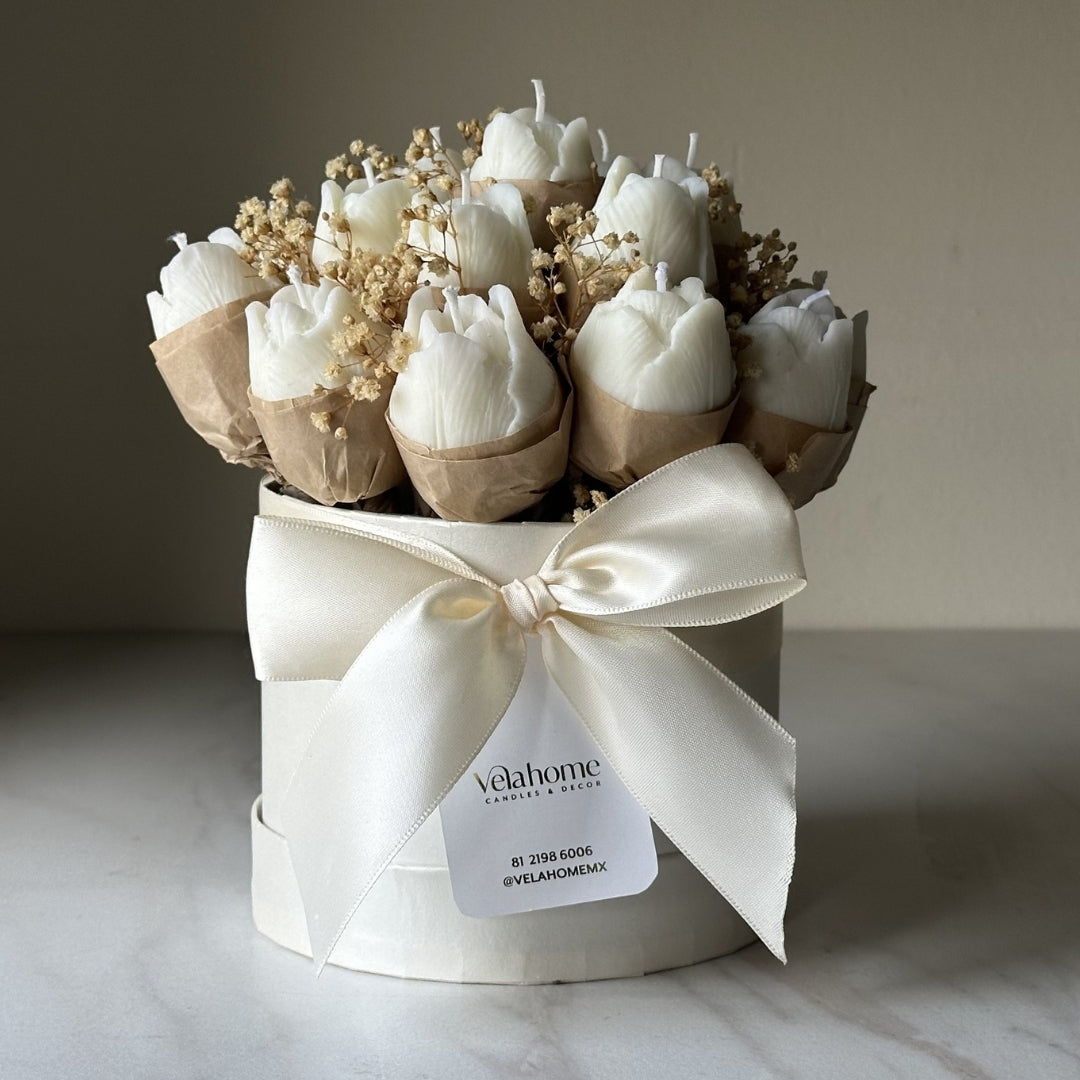 Bouquet de Tulipanes Blanco