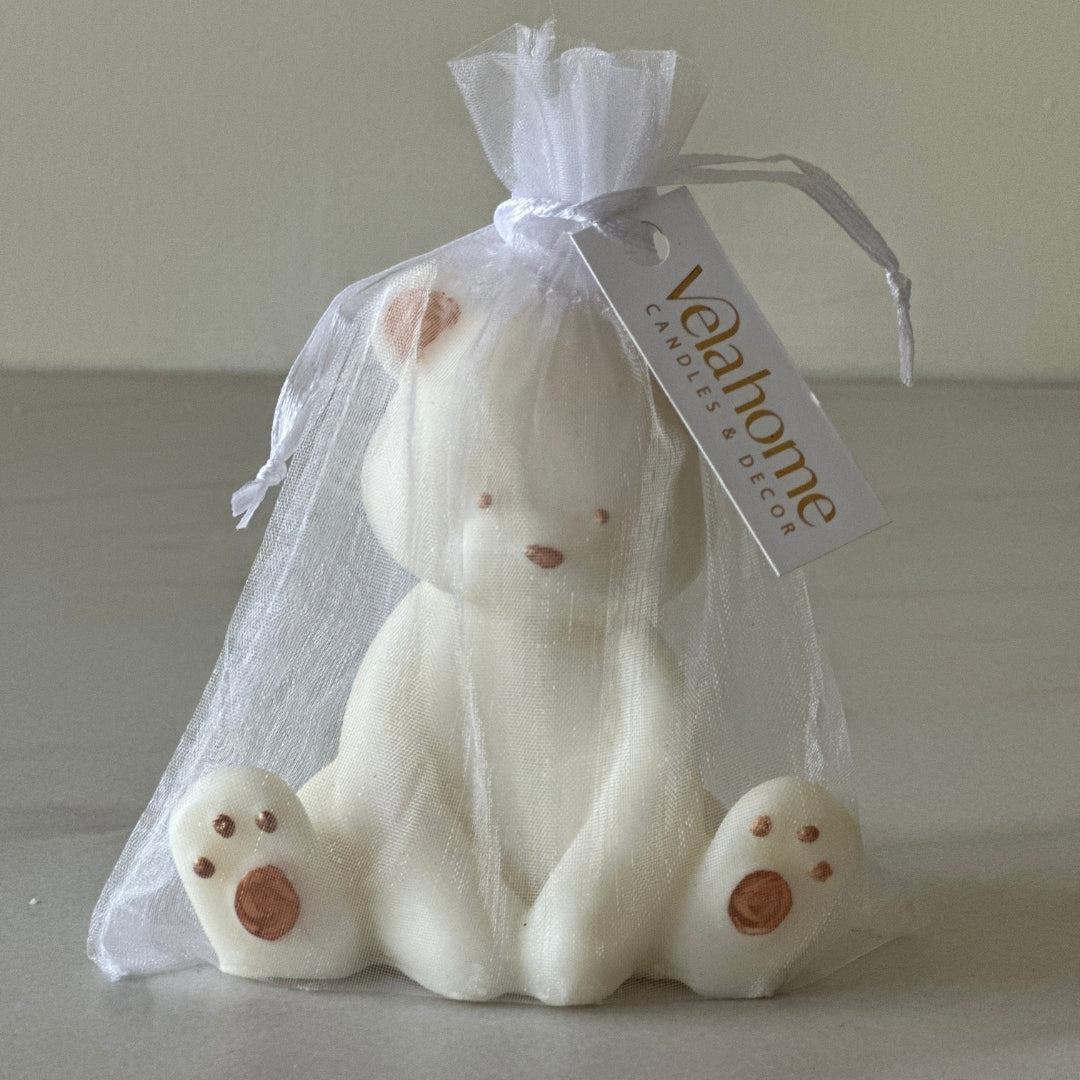 Vela Oso Grande en bolsa de organza