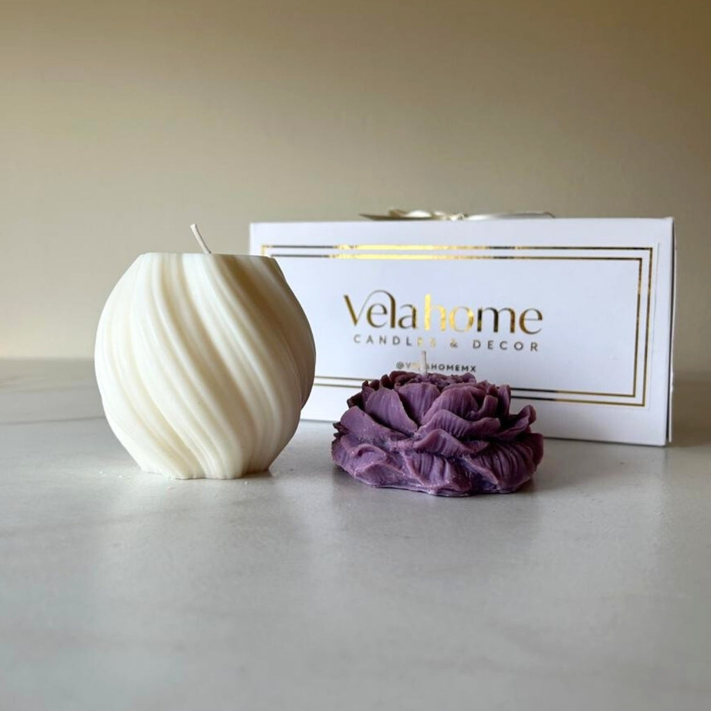 Vela Peonía & Twist Set