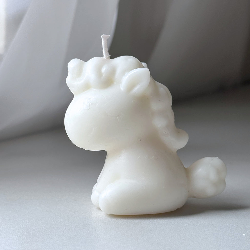 Vela Unicornio en Bolsa de Organza