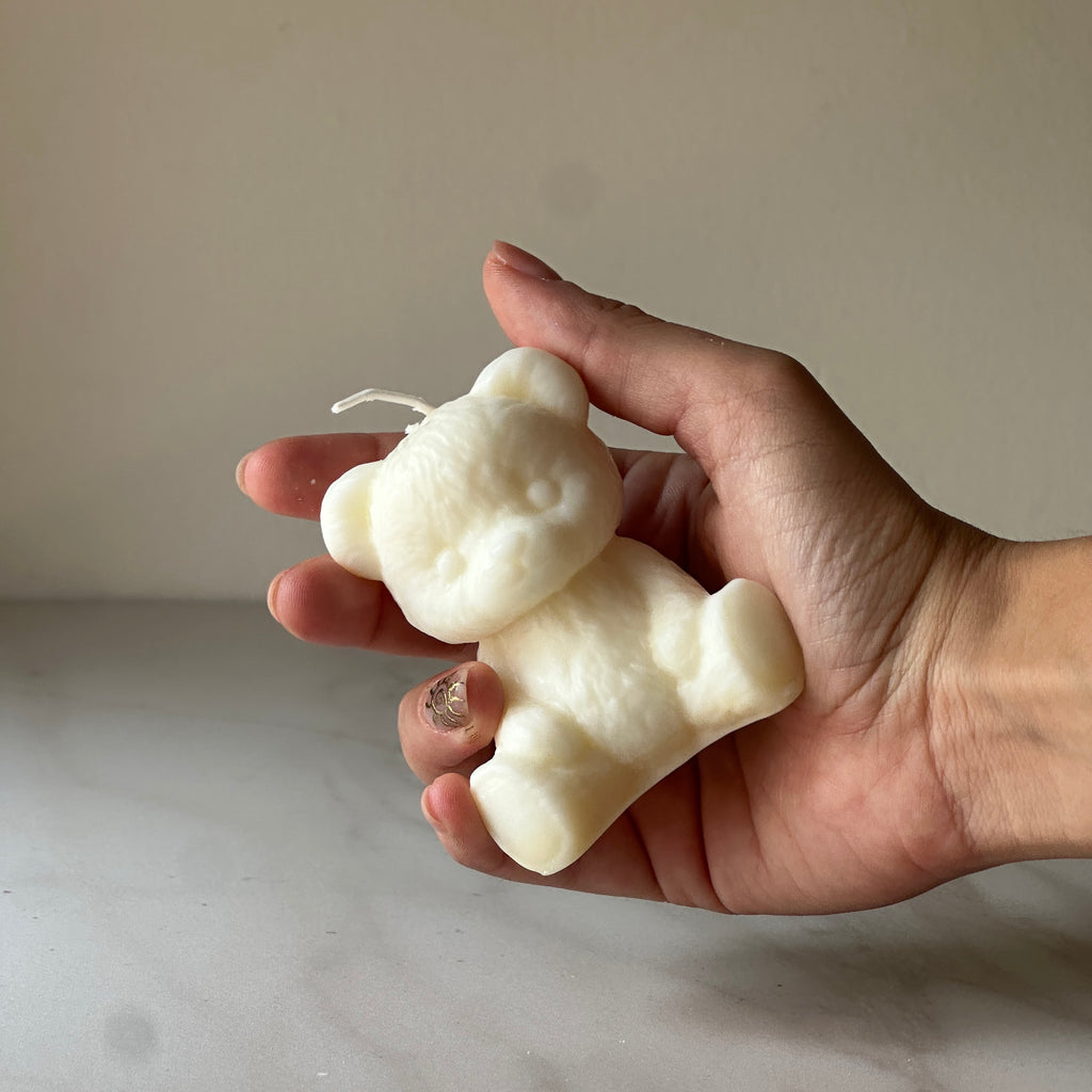 Vela Osito Teddy en bolsa de organza