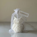 Vela Búho en bolsa de organza