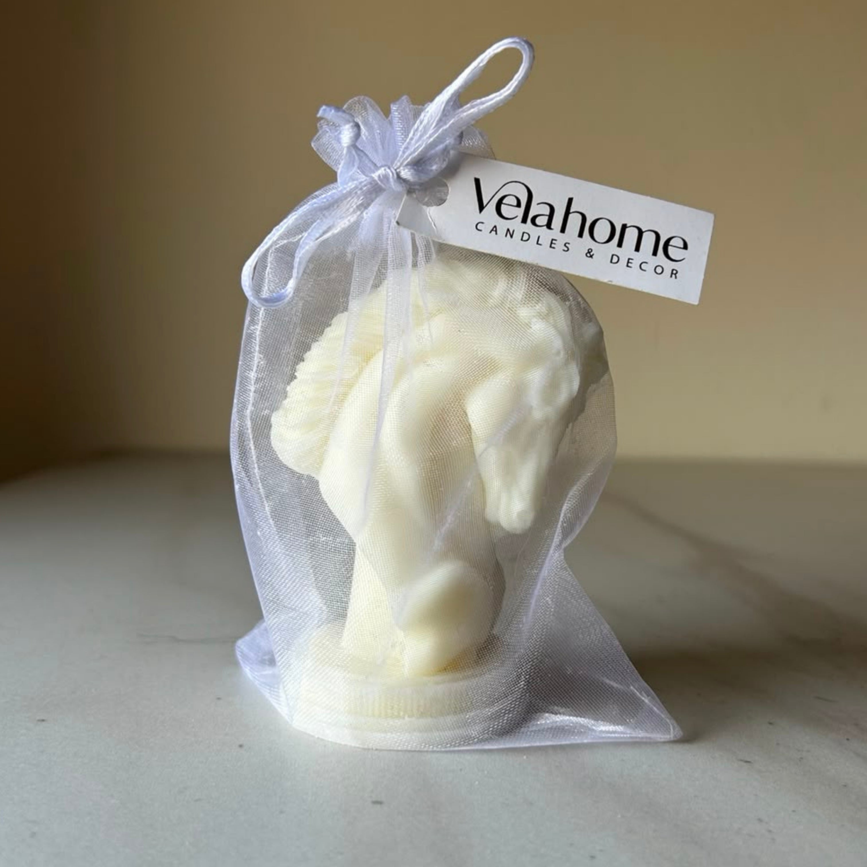 Vela Caballito en bolsa de organza
