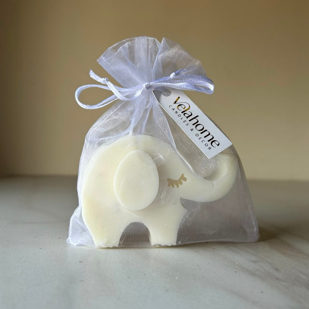 Vela Elefante en bolsa de organza
