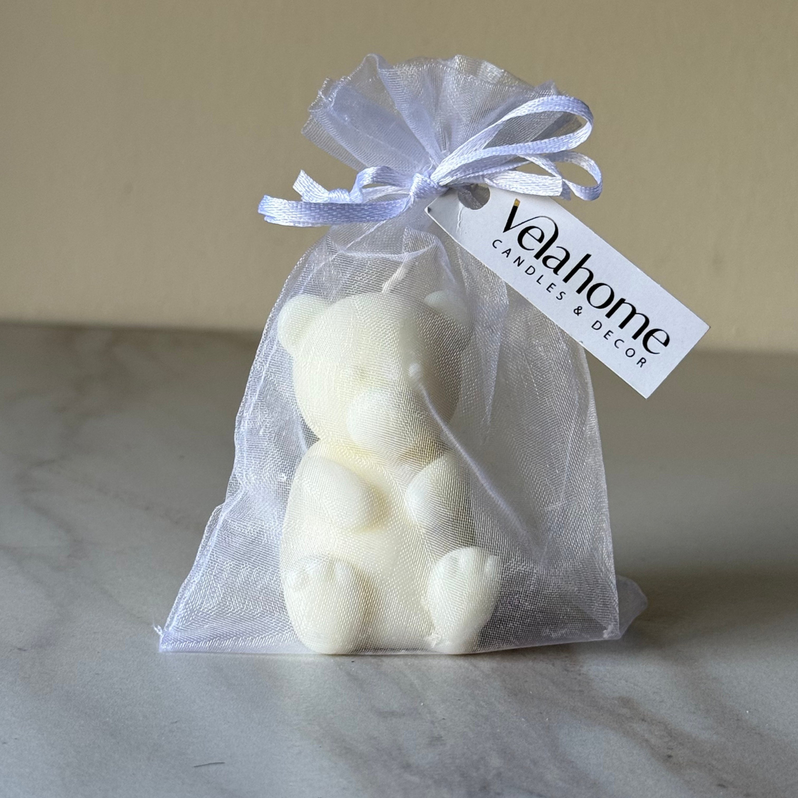 Vela Osito en Bolsa de Organza