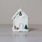 Vela Casa Navideña Nevada