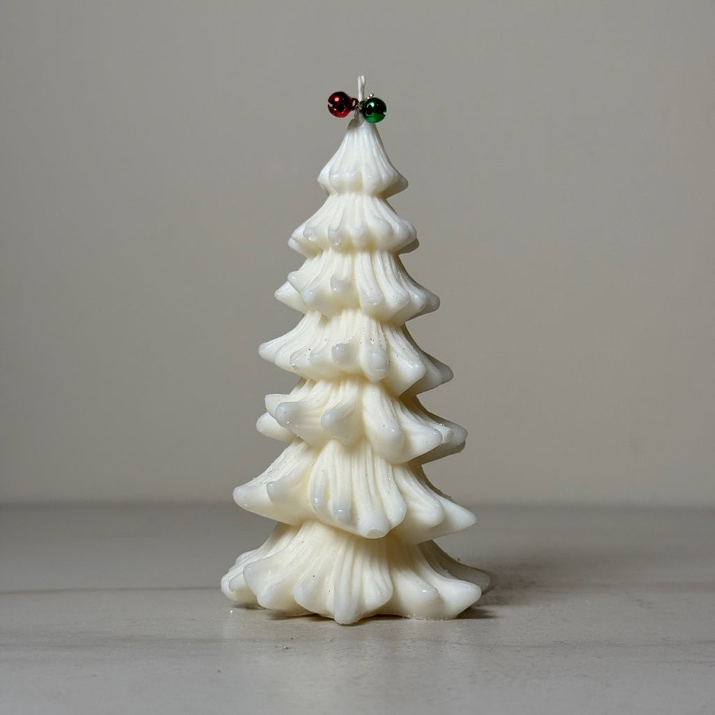 Vela Pino Navideño Nevado