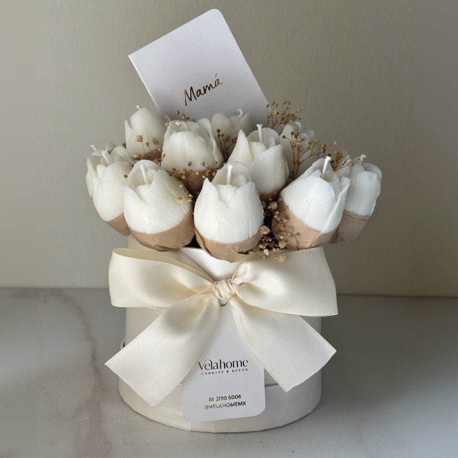 Bouquet de Tulipanes Blanco