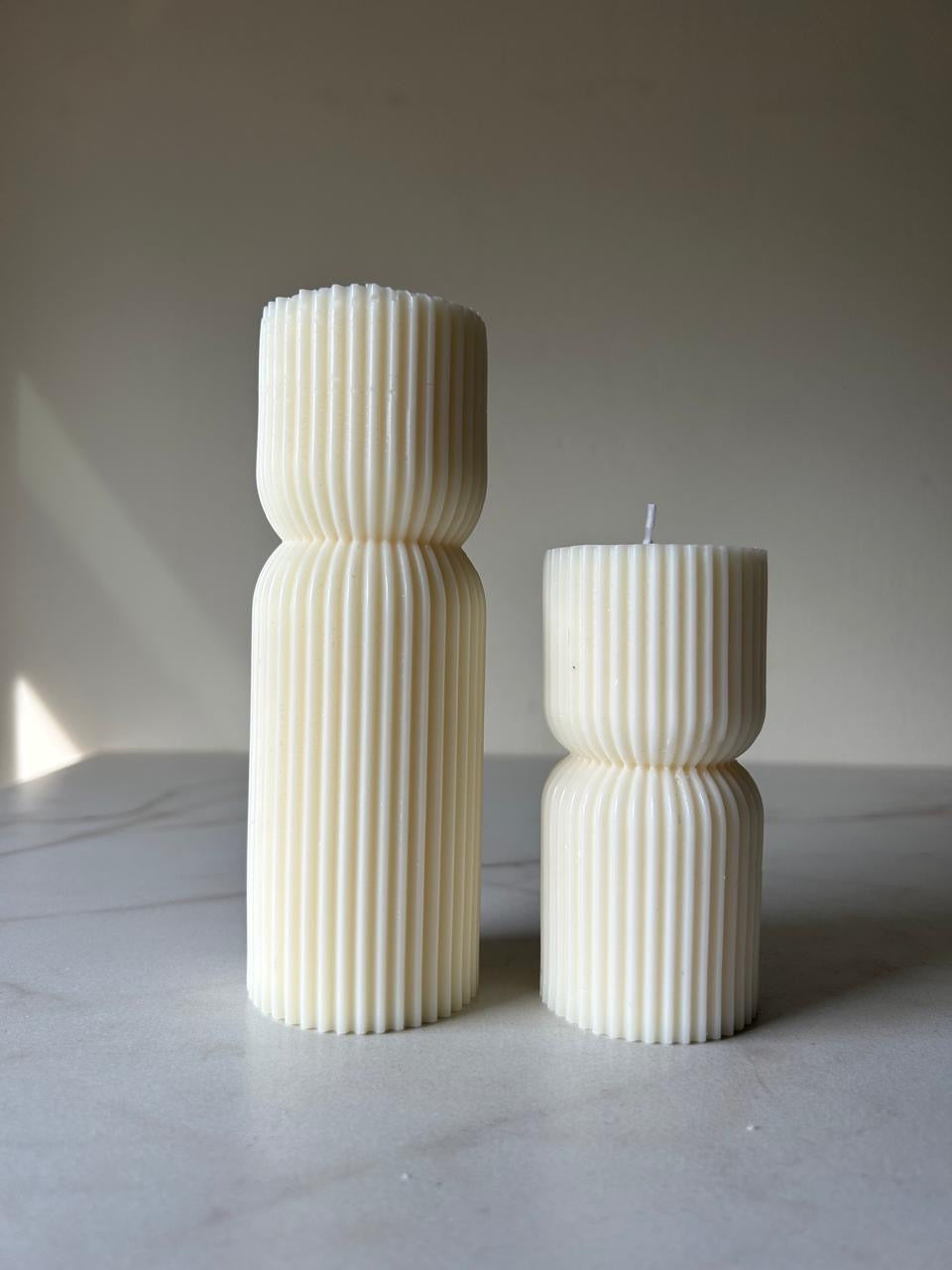 Set de velas Columnas Ralladas