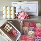 Vela Peonía & Bubble Set