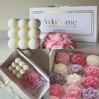 Vela Peonía & Bubble Set