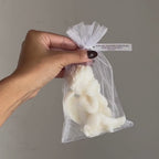Vela Ángel en bolsa de organza