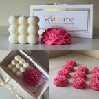 Vela Peonía & Bubble Set