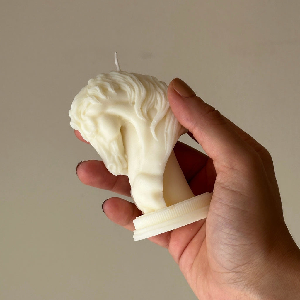 Vela Caballo en Bolsa de Organza